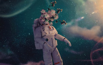 Digital Art, Artwork, Illustration, Space, Astronaut Wallpaper