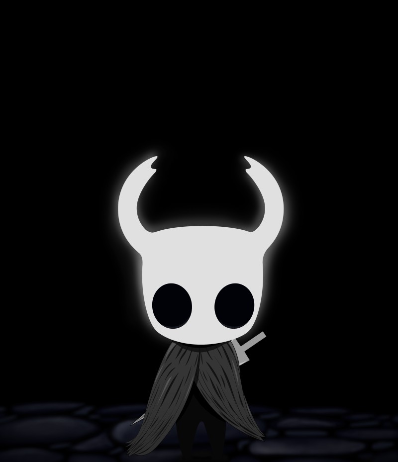 Video Game Characters, Digital Art, Hollow Knight, Simple Background, Mask Wallpaper