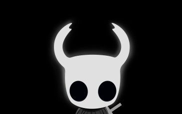 Video Game Characters, Digital Art, Hollow Knight, Simple Background, Mask Wallpaper