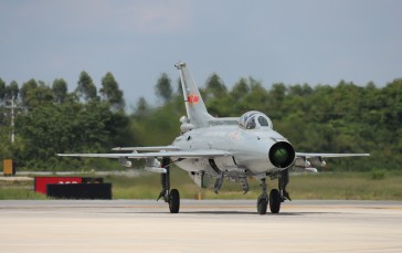 PLAAF, Chengdu J-7, Military, Military Aircraft, Trees Wallpaper