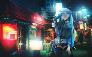 Hatsune Miku Append, Anime, Anime Girls, Vocaloid, Street Art Wallpaper