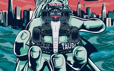 Scuderia AlphaTauri, Formula 1, Car, Frontal View Wallpaper
