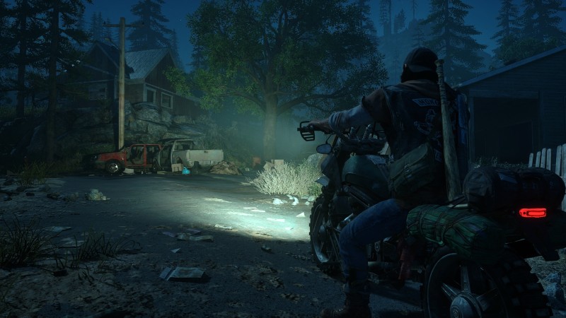 Days Gone, Video Games, Video Game Art, Motorcycle, Night, Trees Wallpaper