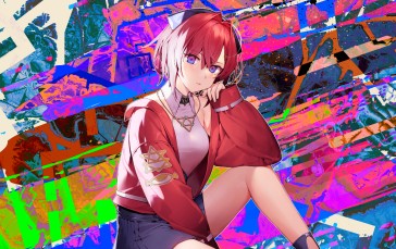 Anime Girls, Nijisanji, Ange Katrina, Colorful Wallpaper