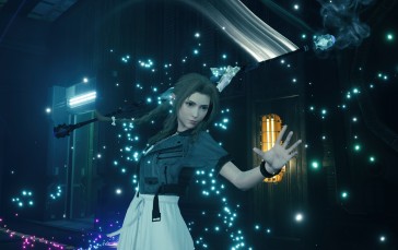 Final Fantasy VII: Remake, CGI, Aerith Gainsborough, Leather Jacket Wallpaper