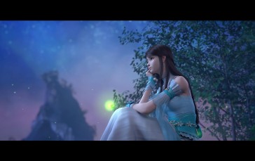 CGI, Asian, Anime Girls, Sky Wallpaper