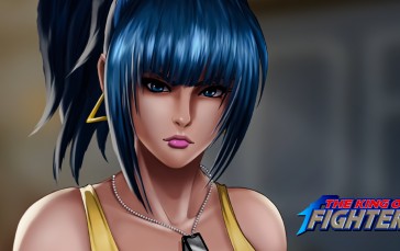 King of Fighters, SNK, Leona Heidern, Video Game Characters, Logo Wallpaper