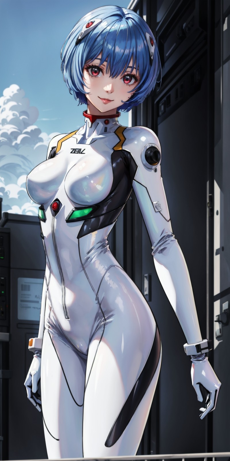 Ayanami Rei, EVA Unit 02, Stable Diffusion, AI Art, Digital Art Wallpaper