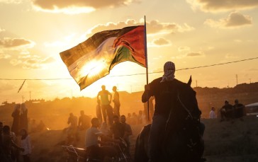 Palestine, Flag, Sky, Sunset Wallpaper