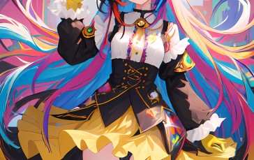 Anime, Anime Girls, Colorful, Long Hair Wallpaper