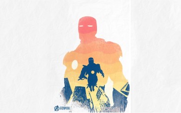 Iron Man, Marvel Comics, The Avengers, Minimalism Wallpaper