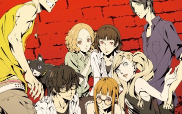 Persona 5, Persona 5 Royal, Akira Kurusu, Ann Takamaki , Ren Amamiya, Yusuke Kitagawa Wallpaper
