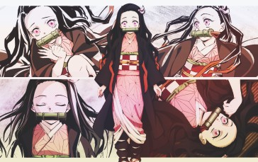 Collage, DinocoZero, Anime Girls, Kimetsu No Yaiba Wallpaper