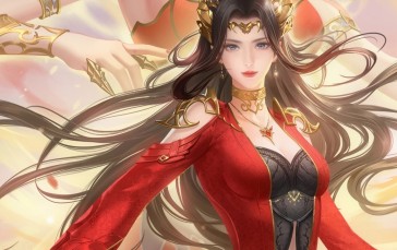 Long Hair, Women, Asian, Sword Wallpaper