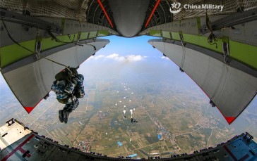 China, Sky Diving, Aircraft, Chinese Army Wallpaper