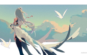Shenhe (Genshin Impact), Anime Girls, Birds, Genshin Impact Wallpaper