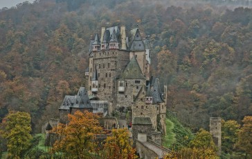 Castle, Building, Greenery, Eltz Castle, Architecture Wallpaper