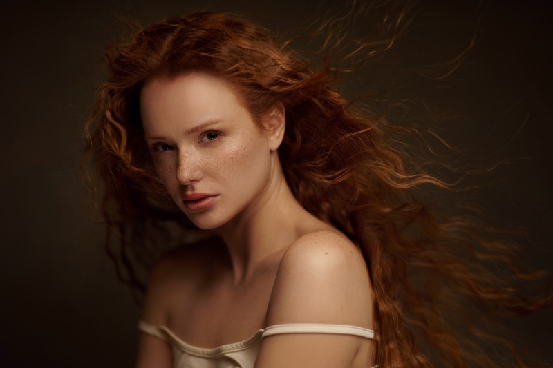 Rustam Rakhimov, Women, Redhead, Long Hair Wallpaper