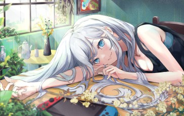 Anime, Anime Girls, Long Hair, Nintendo Switch Wallpaper