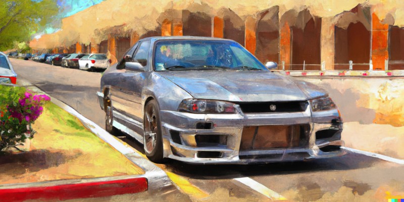 Car, Photography, Nissan Skyline, AI Art, Paint Brushes Wallpaper