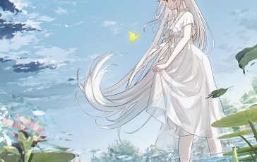 Original Characters, Anime Girls, Dress, White Dress Wallpaper