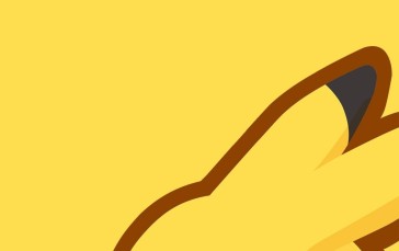 Pokémon, Pikachu, Yellow Background, Anime, Simple Background, Portrait Display Wallpaper