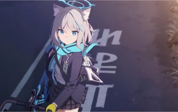 Blue Archive, Shiroko (Blue Archive), Animal Ears, Bicycle, Weapon Wallpaper