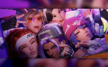 Blizzard Entertainment, D.Va (Overwatch), Brigitte (Overwatch), Tracer (Overwatch), Kiriko (Overwatch), Sombra (Overwatch) Wallpaper