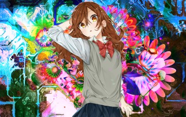 Anime Girls, Creative Coding, Hori Kyouko, Horimiya, Schoolgirl Wallpaper