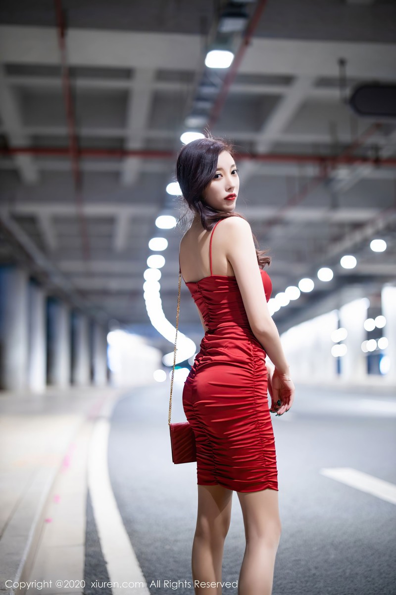 Xiuren, Asian, Glamour, Red Dress, Tight Dress Wallpaper