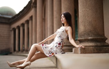Asian, Model, Women, Long Hair Wallpaper