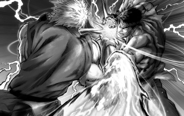 Yusuke Murata, Digital Art, Street Fighter, Fighting, Manga, Lightning Wallpaper