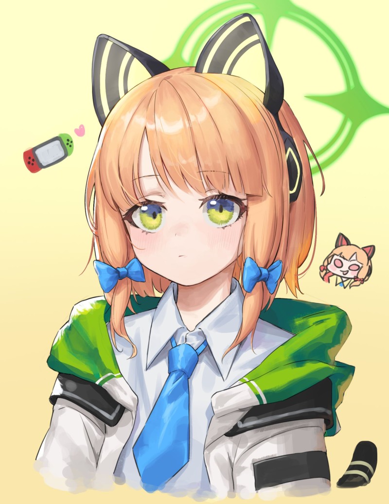 Ear, Anime Girls, Cat Ears, Cat Girl, Nintendo Switch, Green Eyes Wallpaper