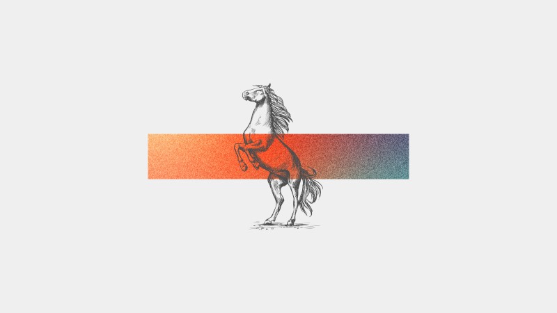 Abstract, Simple Background, Minimalism, Horseback, Horse Wallpaper