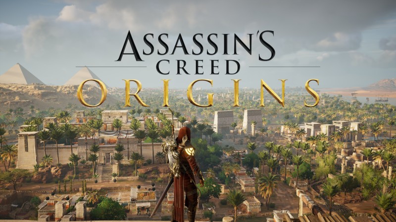 Assassin Creed Origins, Title, Assassin’s Creed, Clouds, Video Games Wallpaper