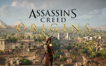 Assassin Creed Origins, Title, Assassin’s Creed, Clouds, Video Games Wallpaper