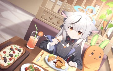 Anime, Anime Girls, Animal Ears, Food Wallpaper