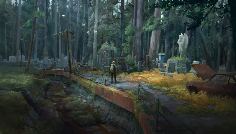 The Last of Us, Digital Art, Artwork, Illustration, Forest Wallpaper