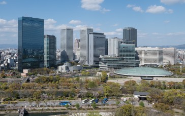 Osaka, Japan, Osaka Business Park, Building Wallpaper