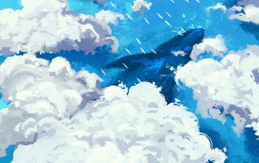 Clouds, Artwork, Sky, Water Wallpaper