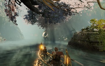 God of War (2018), Video Games, Water, Boat Wallpaper