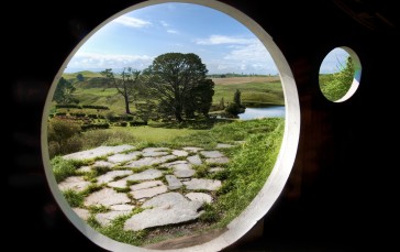 Trey Ratcliff, Photography, New Zealand, Hobbiton, Hole, Nature Wallpaper