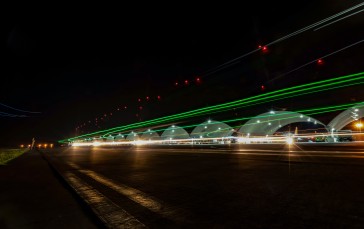 PLAAF, Chengdu J-10, Long Exposure, Night, Lights, Hangar Wallpaper