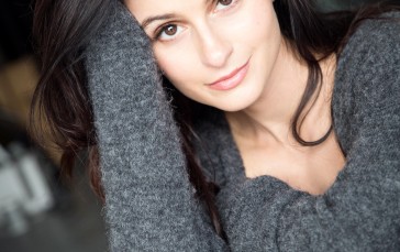 Melanie Papalia, Women, Actress, Dark Hair, Long Hair Wallpaper