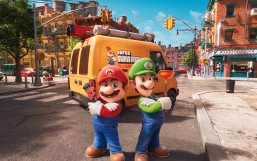 The Super Mario Bros. Movie, Mario Bros., Nintendo, Video Game Art, Digital Art Wallpaper