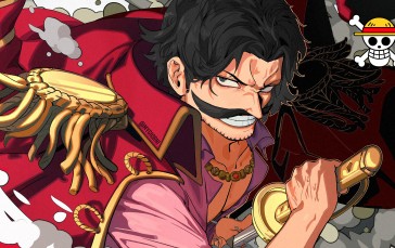 One Piece, Gold D.Roger, Anime Men, Moustache, Sword Wallpaper