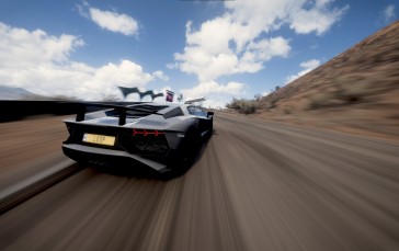 Car, Forza Horizon 5, Lamborghini, Lamborghini Aventador Wallpaper