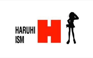 The Melancholy of Haruhi Suzumiya, Silhouette, Anime Girls, Minimalism Wallpaper