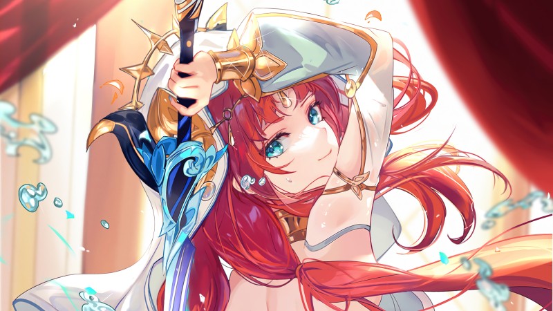 Anime Girls, Genshin Impact, Nilou (Genshin Impact), Redhead Wallpaper