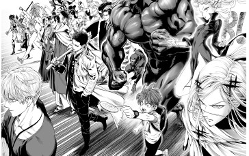 Yusuke Murata, Digital Art, Group of People, Manga, One-Punch Man Wallpaper